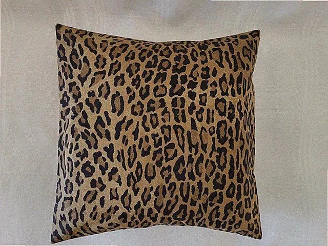 1 RALPH LAUREN ARAGON LEOPARD TOSS PILLOW COVER SHAM (16x16 inch) New