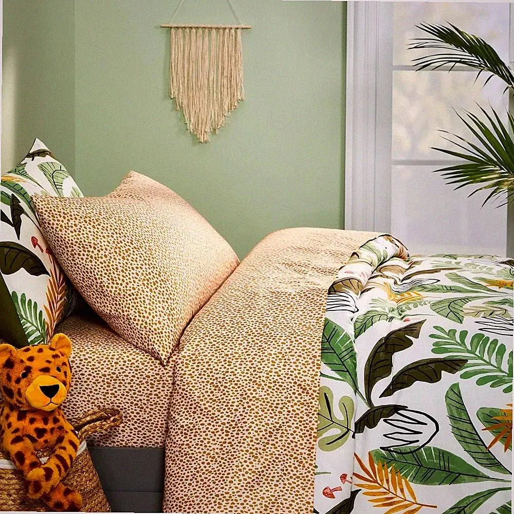 4 pc Pillowfort Animal Print Full Sheet Set NIP