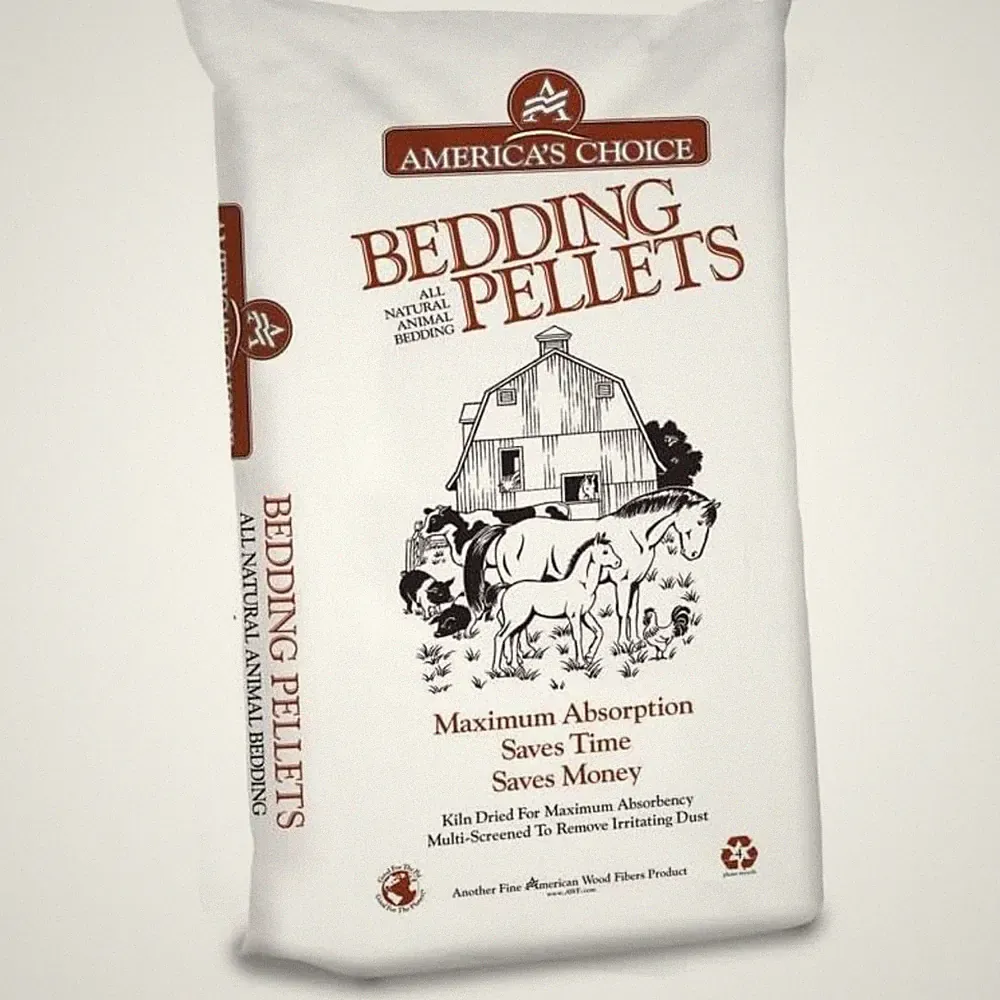 America's Choice Pine Animal Pellet Bedding – Natural, Highly Absorbent, 40lb