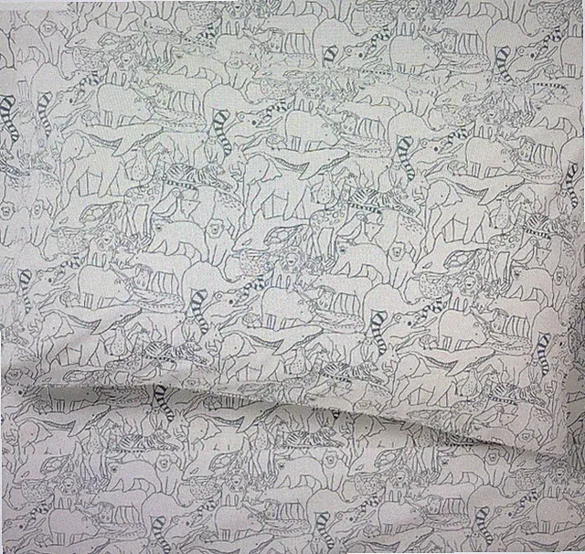 Crate&Kids Explorer Animals Organic Cotton Kids Twin Sheet Set