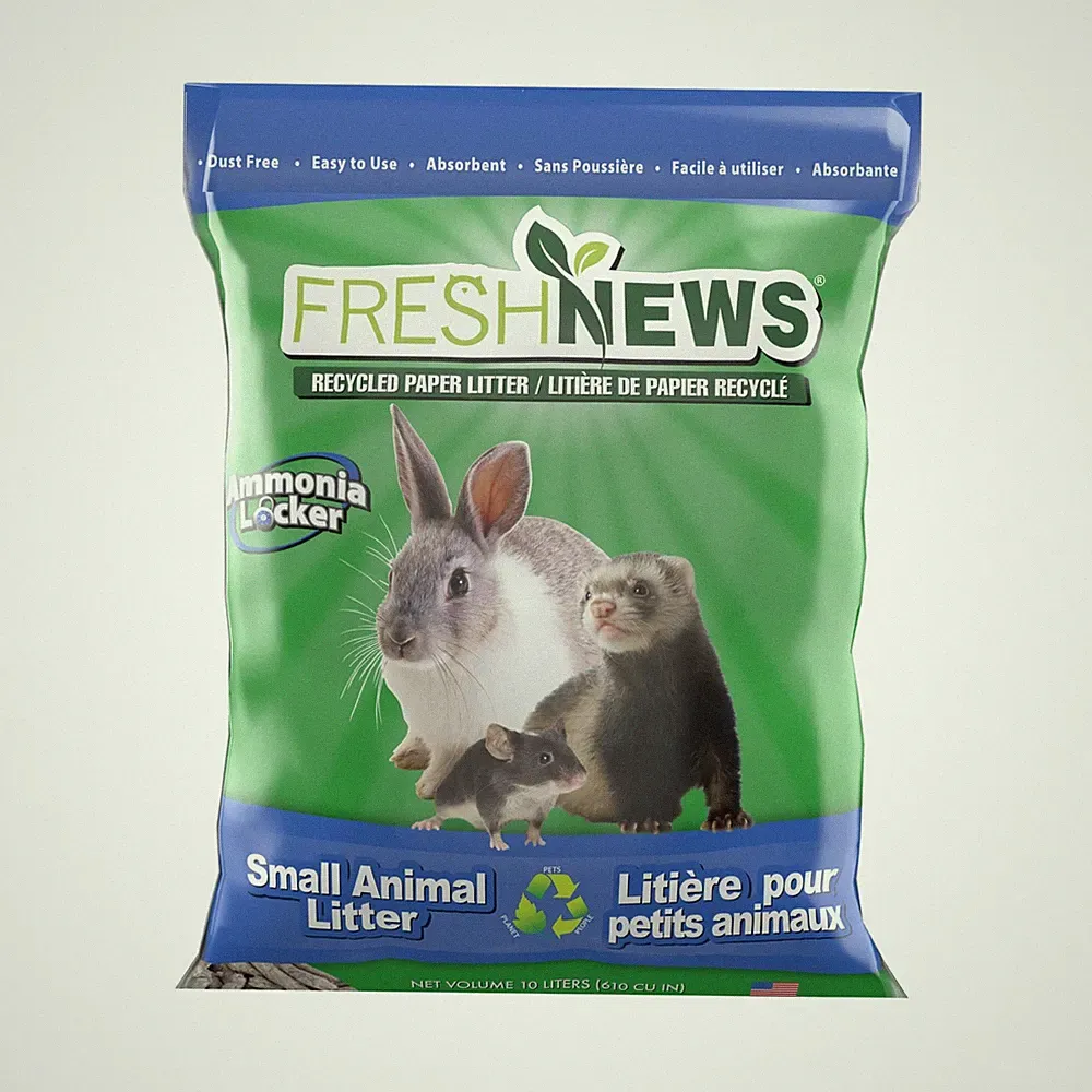 Fresh News Recycled Paper Small Animal Litter Bedding, 10 Liters