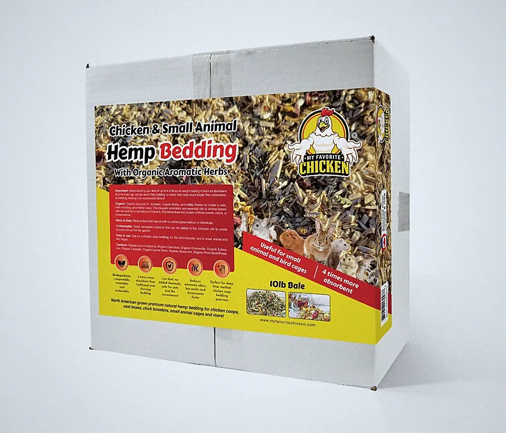 Hemp Bedding for Chicken Coop, with Anti Odor Aromatic Herbs Small Animal Litter