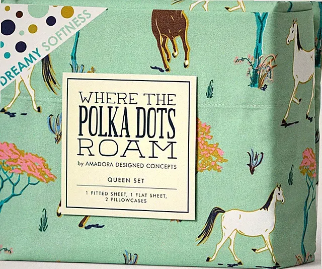 Horse Bedding Set - Western Farmhouse Style Animal Sheets for Kids, Boys, Girls