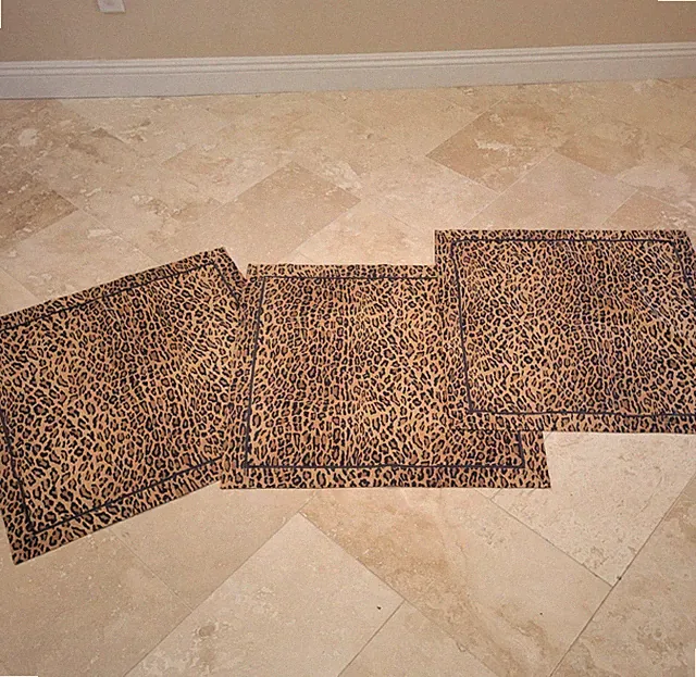 NWOT Ralph Lauren MONTGOMERY Leopard not Aragon 26x26 Euro Pillow Shams 3pc SET