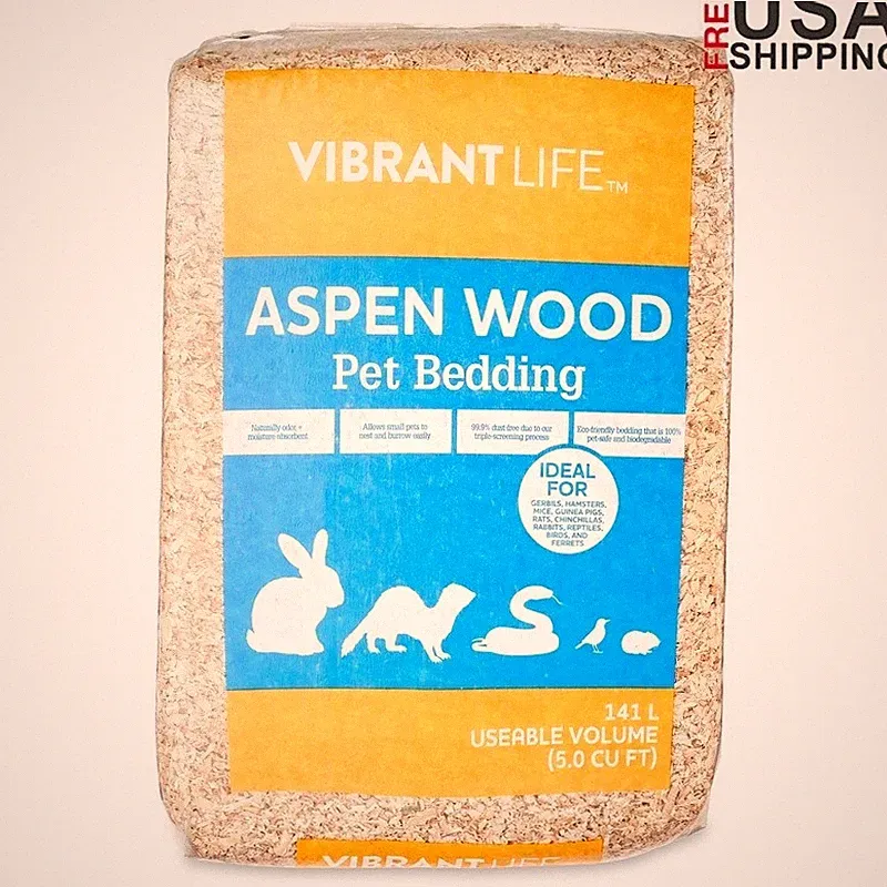 Pet Bedding 100% Natural Absorbent Odor Control Dust Free Small Animal Use