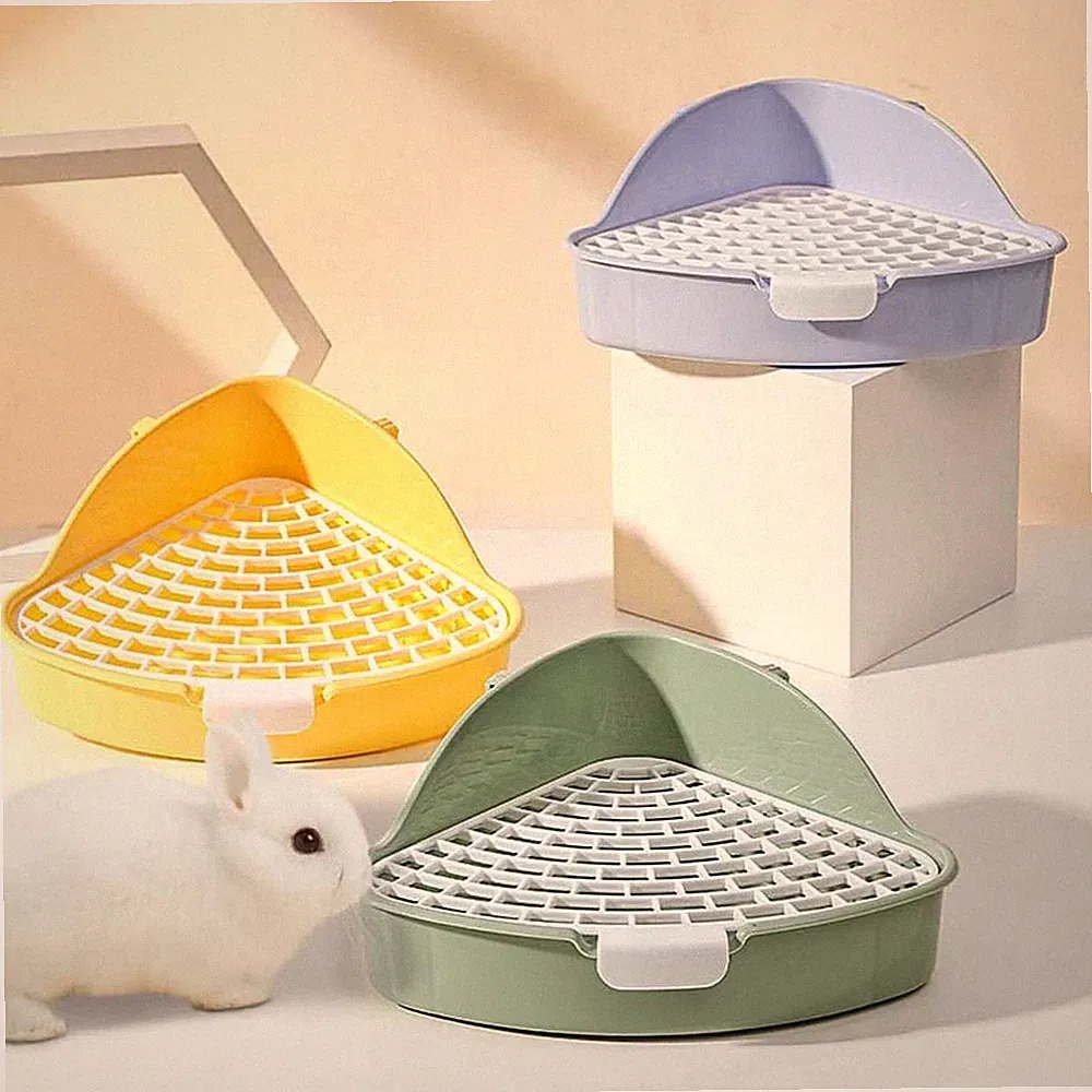 Pet Litter Box Trainer Cage Bedding Pet Toilet for Small Animal Ferret Bunny