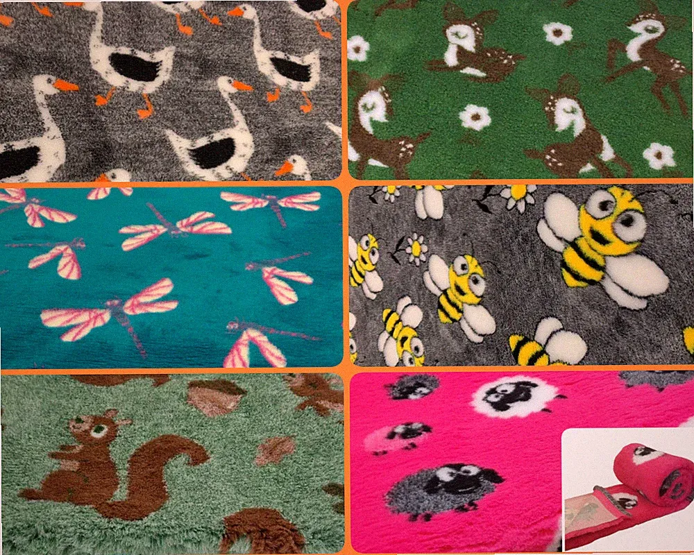 PnH Veterinary Bedding NON SLIP ANIMAL DESIGN VET BED, WHELPING FLEECE All Sizes