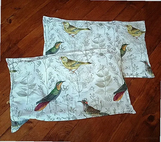 Set 2 Pottery Barn Spring Sparrow Birds KING Pillow Shams 24x36" 100% Cotton