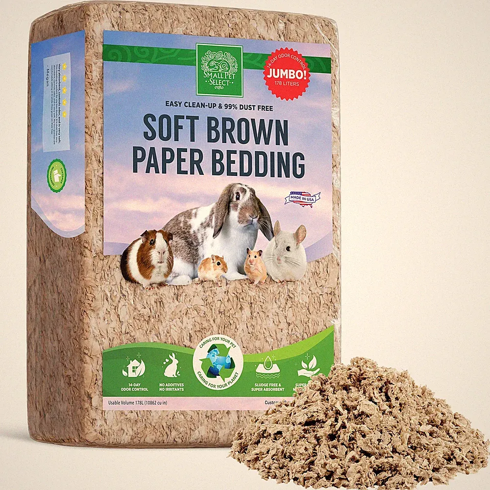 Small Pet Select Premium Animal Bedding, Natural Soft 178 L, Beige
